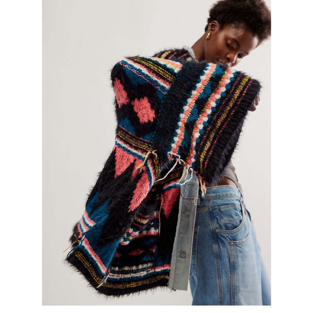Free People Running Wild Poncho NWT